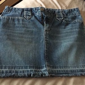 Jean mini skirt